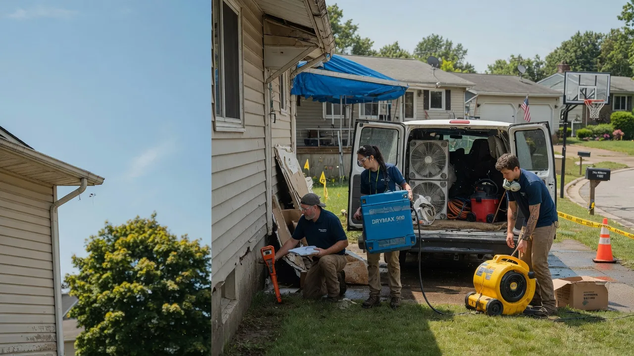 Ceiling Leak Cleanup in Eau Claire, WI near me